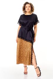 Платье Anastasia арт. 1368 золото/черничный