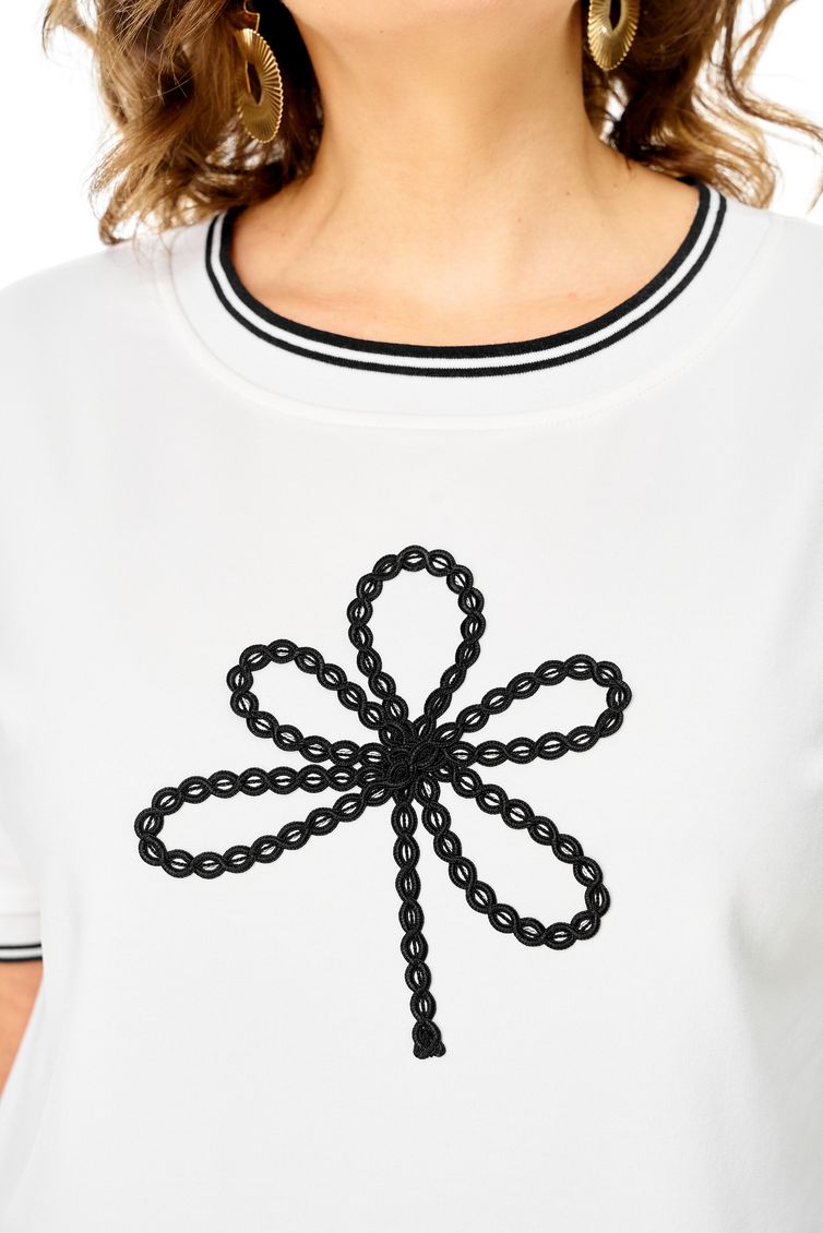 Блузки, туники Rumoda арт. 2261 молочный-черный