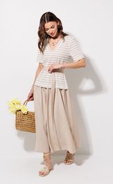 Платье Люше 4378 бежевый