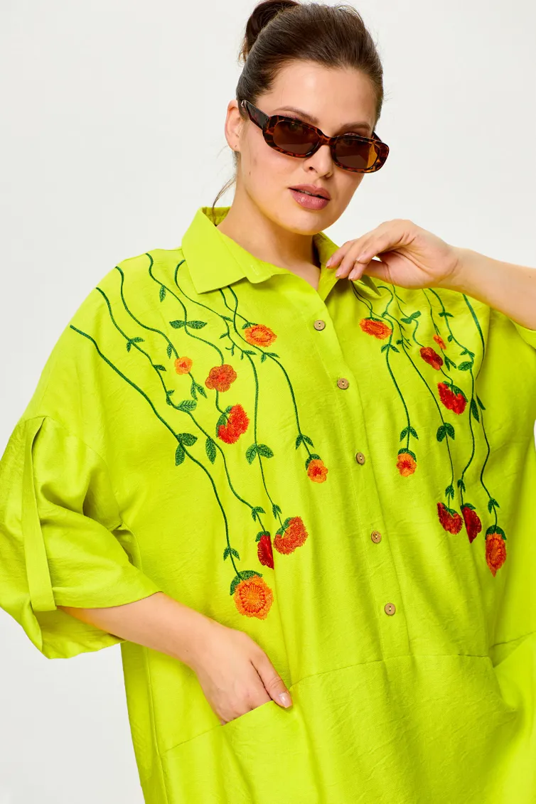 Sukienka SOVA #11181 limon