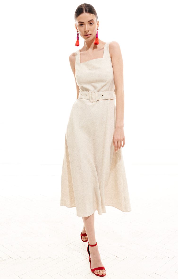 Dress Elletto Life #1995 bezh