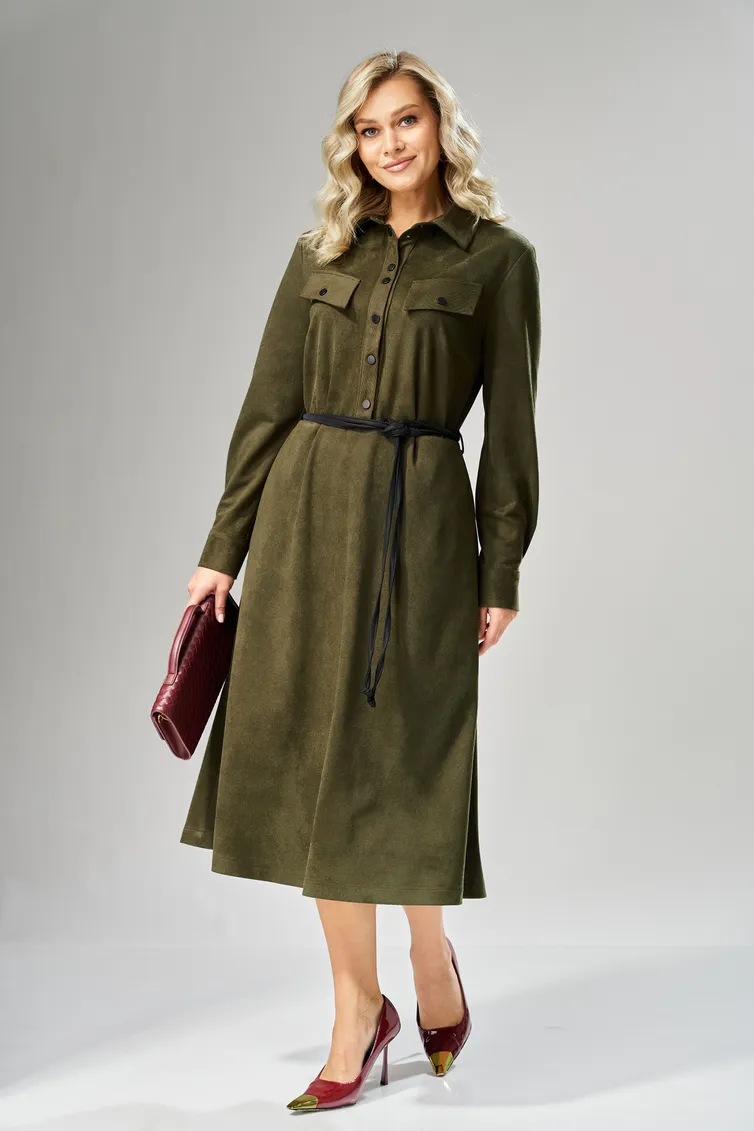 Sukienka Ava fashion #M-239 xaki