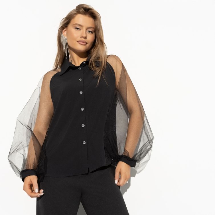 Блуза CHARUTTI арт. Теория красоты (нуар)