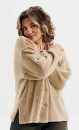 Cardigan Anelli Laurel 1661 bezhevyj pushistik