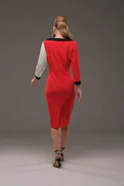 Sukienka Galean Style #955 krasnyj