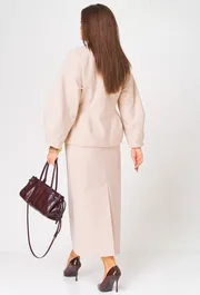Blazer V&N fashion #1048 zhaket bezhevyj