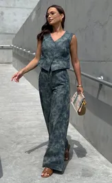Trousers PRATA wear S037 sinij