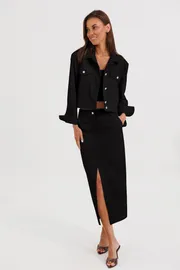 Spódnica V&N fashion #1177_chernyj