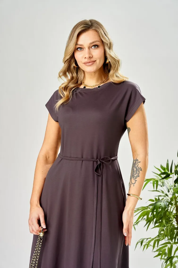 Платье Ava fashion арт. М-199 баклажановый