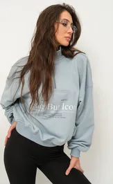 Bluza Pirs 6494 sero-goluboj