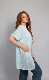 Sweter BELANGE 3388 goluboj