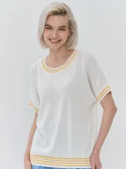 Джемпер Newvay арт. 9231-94045 бел/желтый