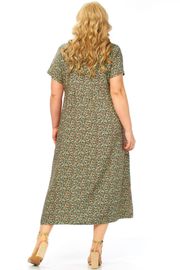 Dress LadyThreeStars #2682 myatnyj print