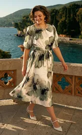 Dress Лилиана 1536 oliv