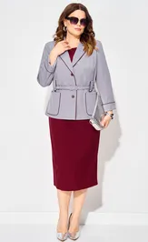 Garnitur Karina Delux M-1382 sizyj