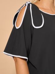 Блуза DORA plus арт. 0324-1 черный матовый