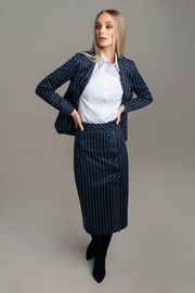 Skirt MARIKA #344-1 t.sin v polosku