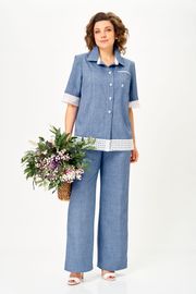 Костюм Vilena-fashion арт. 1156 голубой