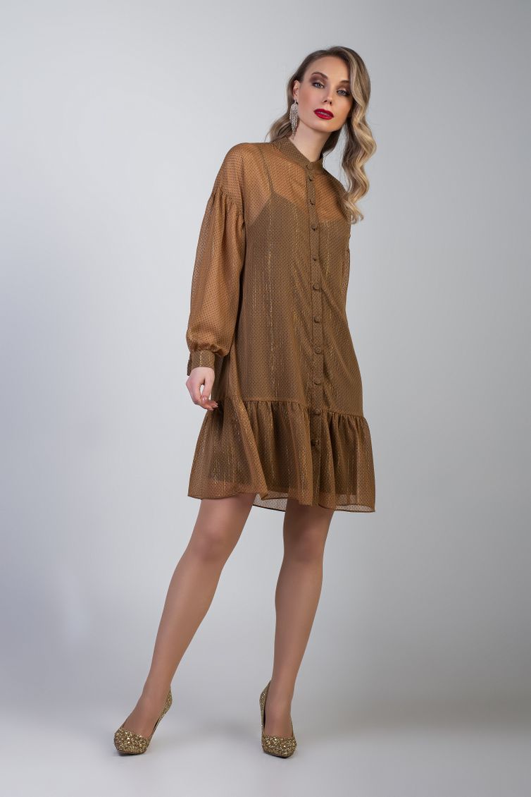Dress MARIKA #362 sv.korichn