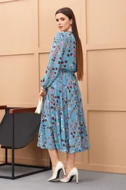 Sukienka Galean Style #907 goluboj