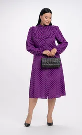 Sukienka FASHION CENTRE V-3300/Sirenevyj v gorox