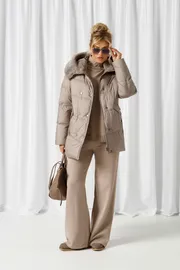 Coat Beautiful & Free #1018 seryj
