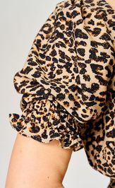 Sukienka Ava fashion M-197 leopardovyj