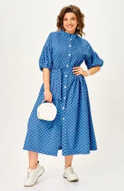 Dress Milora #1451 sinij v gorox