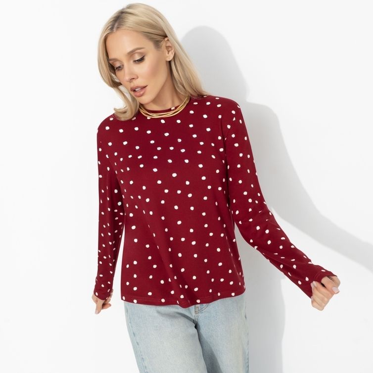 Лонгслив CHARUTTI арт. Личный стандарт (спелая вишня)