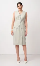 Юбка FASHION CENTRE Пш-4136 эвкалипт
