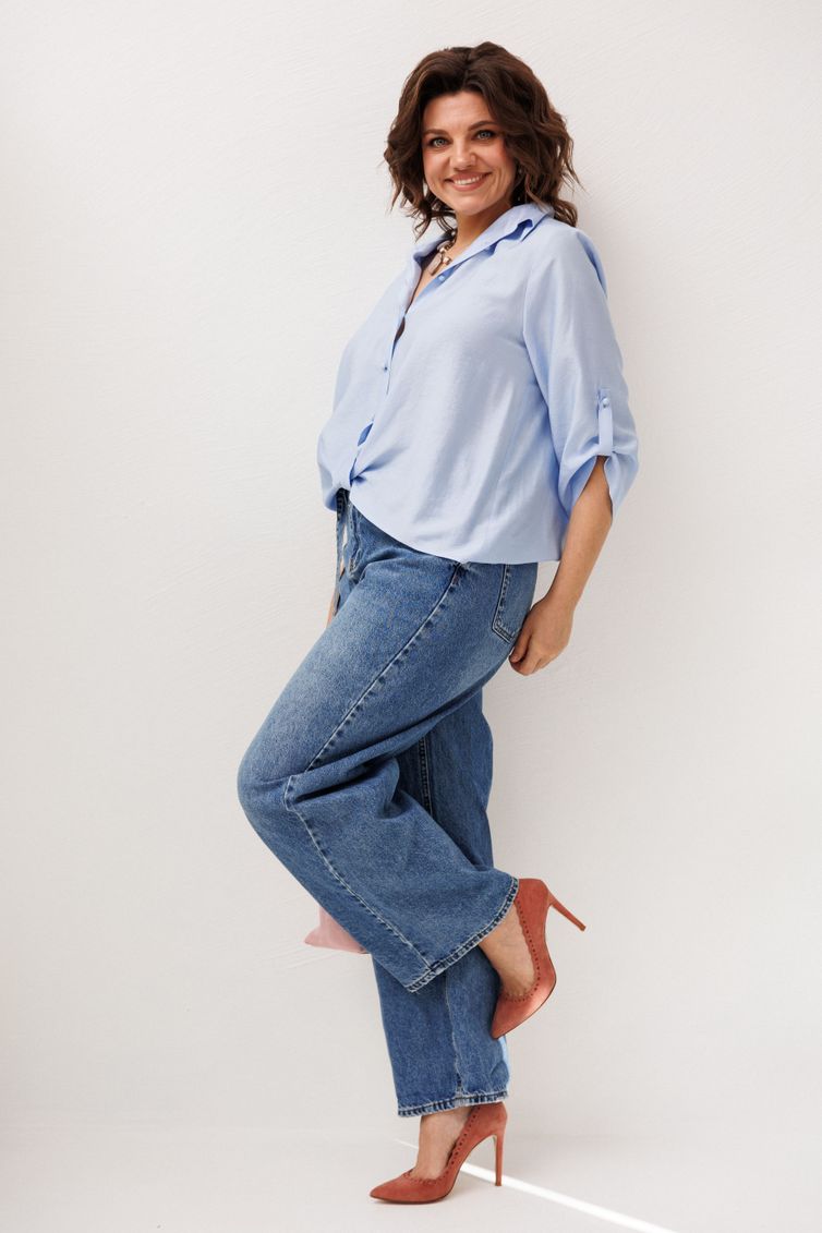 Koszula Anelli Laurel #1663.1 golubika