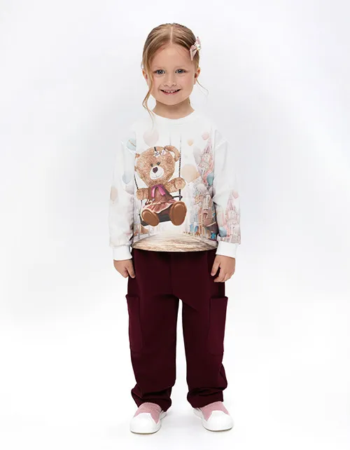 Spodnie Bell Bimbo #242026 bordo