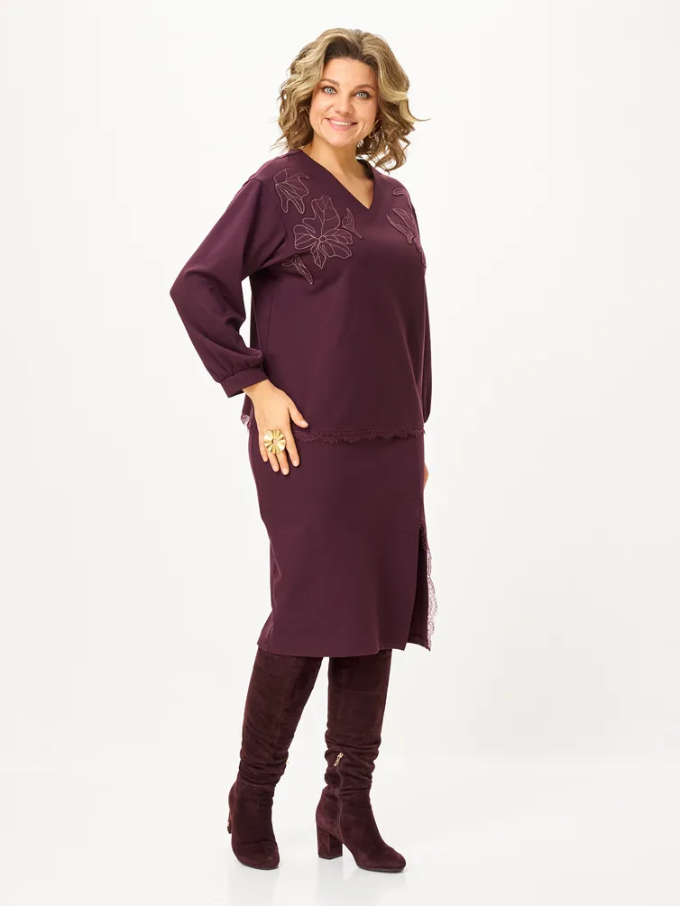 Garnitur Vilena-fashion #1169 burgundi
