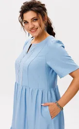 Платье Anelli Laurel 1604 голубое кружево