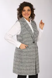 Garnitur Vilena-fashion #744V seryj+chernyj