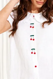 Blouse Elletto Life #13954 belyj