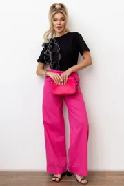 Spodnie TOOK A LOOK & Angelika #AB-020 rozovyj pavlin
