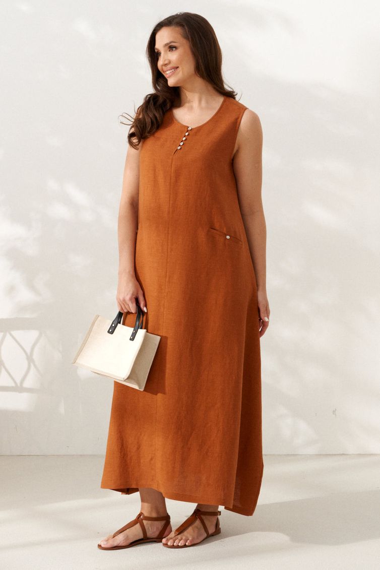 Dress Alta Moda #1084-2 terrakot