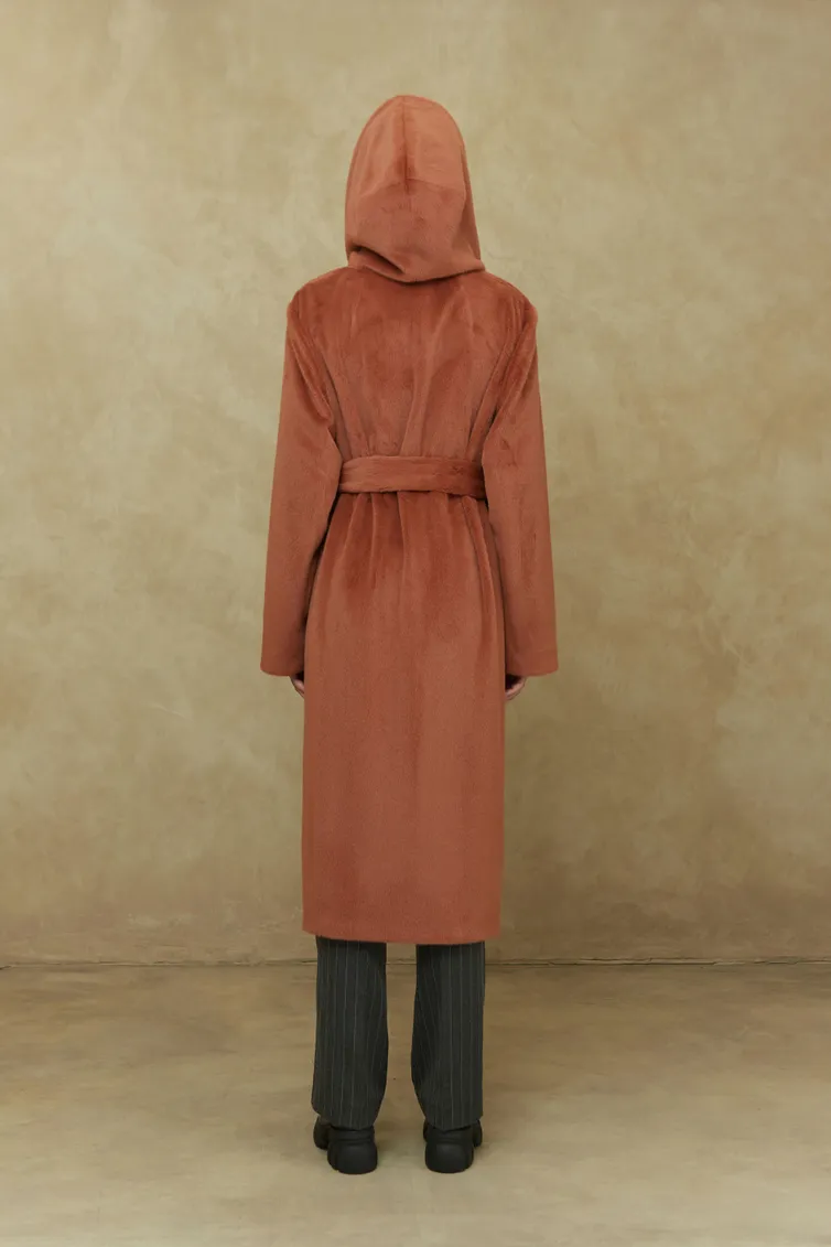Пальто Elema арт. 1-192 терракот 164