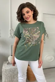 Блузки, туники Rumoda арт. 2112 (короткий рукав) зел
