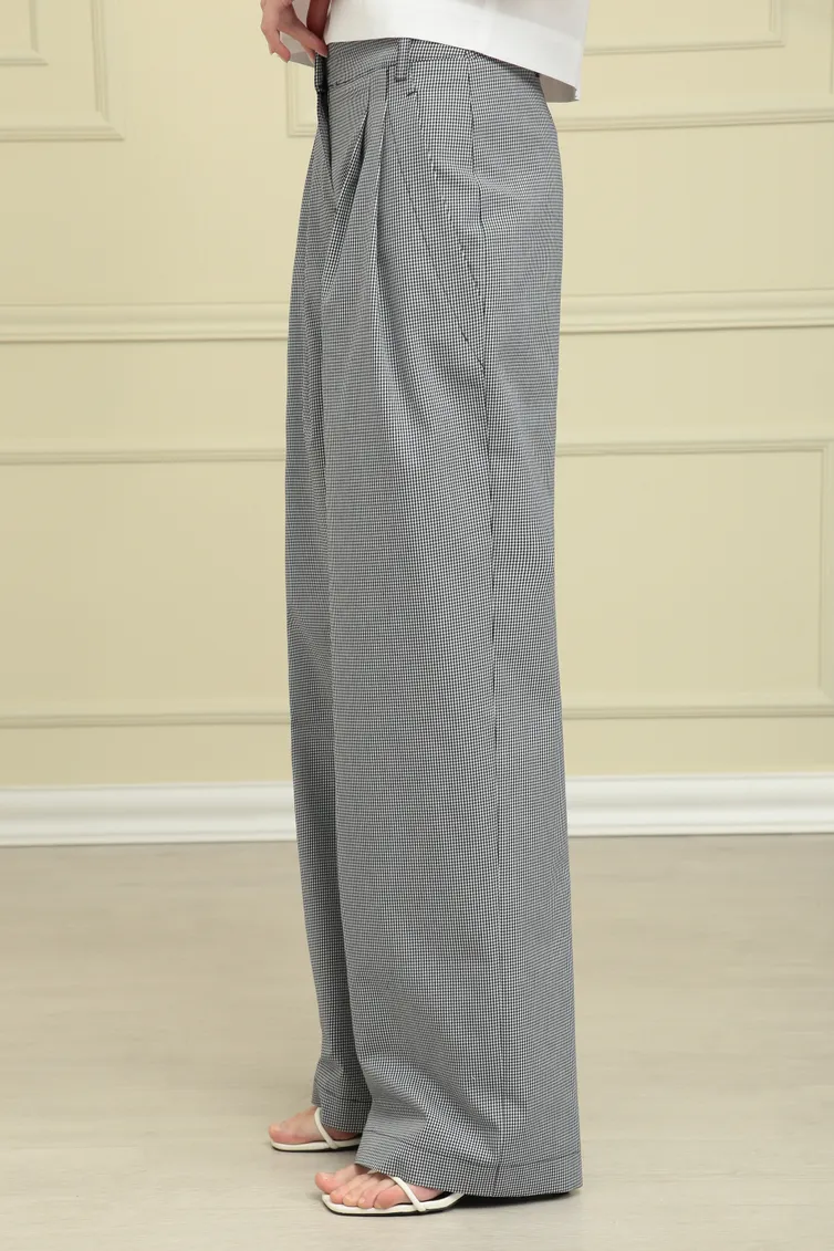 Zestaw Linia L #A-1892 bel s printom / kletochka