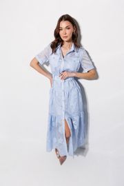 Платье Люше арт. 4364 голубой