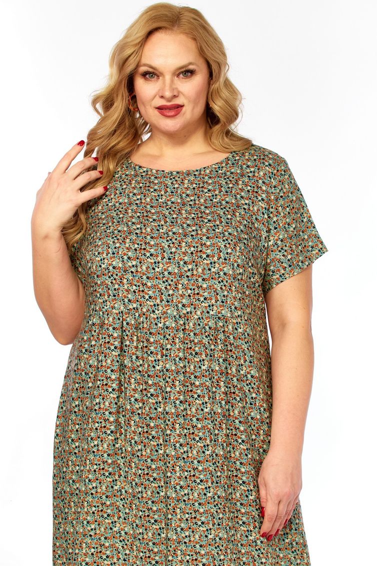 Dress LadyThreeStars #2682 myatnyj print