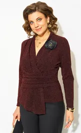 Bluzka Liliana 1391n bordo(vinnyj)
