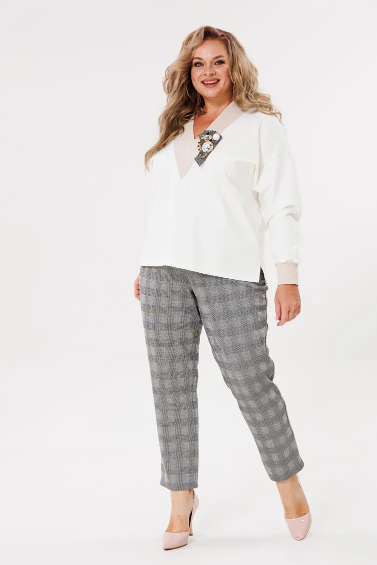 Zestaw Michel Chic #1395 seryj, moloko
