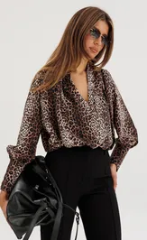 Bluzka the name 2232-1 leopard