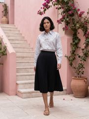 Bluzka Lissana #5037 cherno-belyj