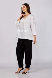 Bluzka MALI #625-057 belyj