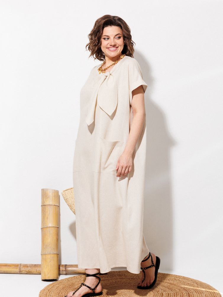Dress Anastasia MAK #1326 bezhevyj