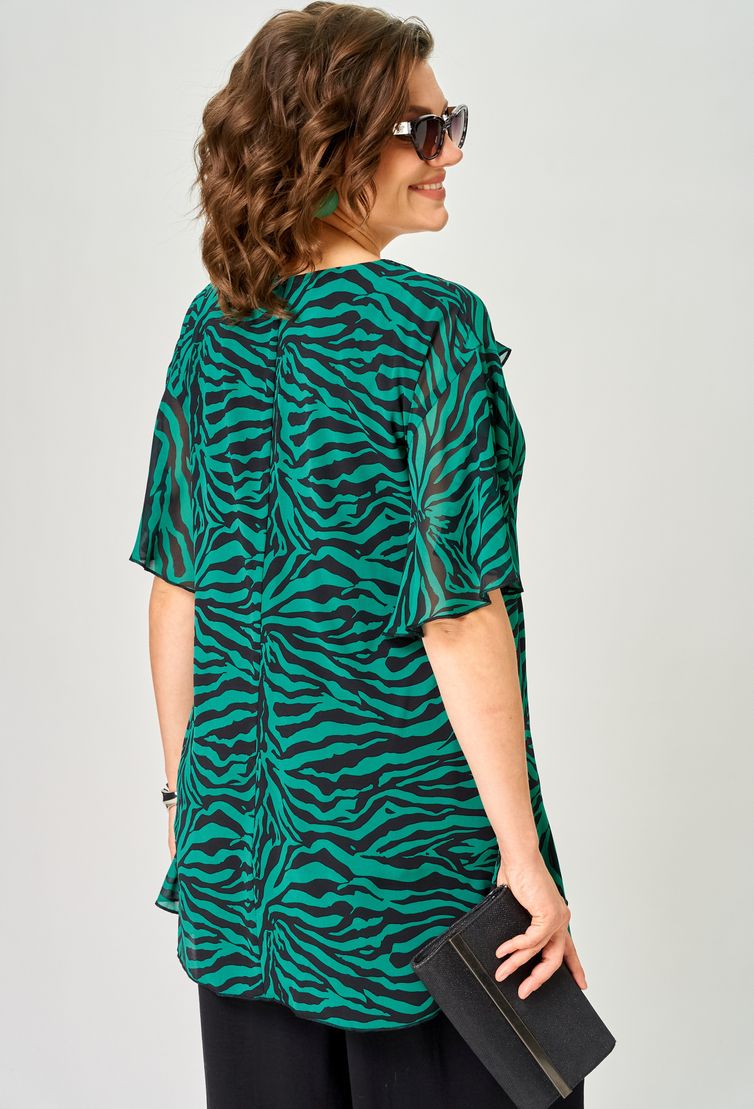 Блузка EVA GRANT арт. 0198-1 изумруд